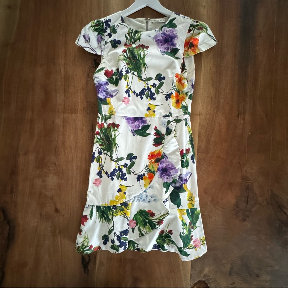 Alice + Olivia spring floral mini dress